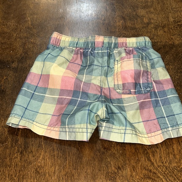 Old Navy Boys Plaid Swim Trunks - Swimsuit Shorts with Elastic Waistband - Picture 8 of 13